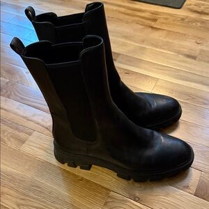 Michael Kors Black Combat Boots